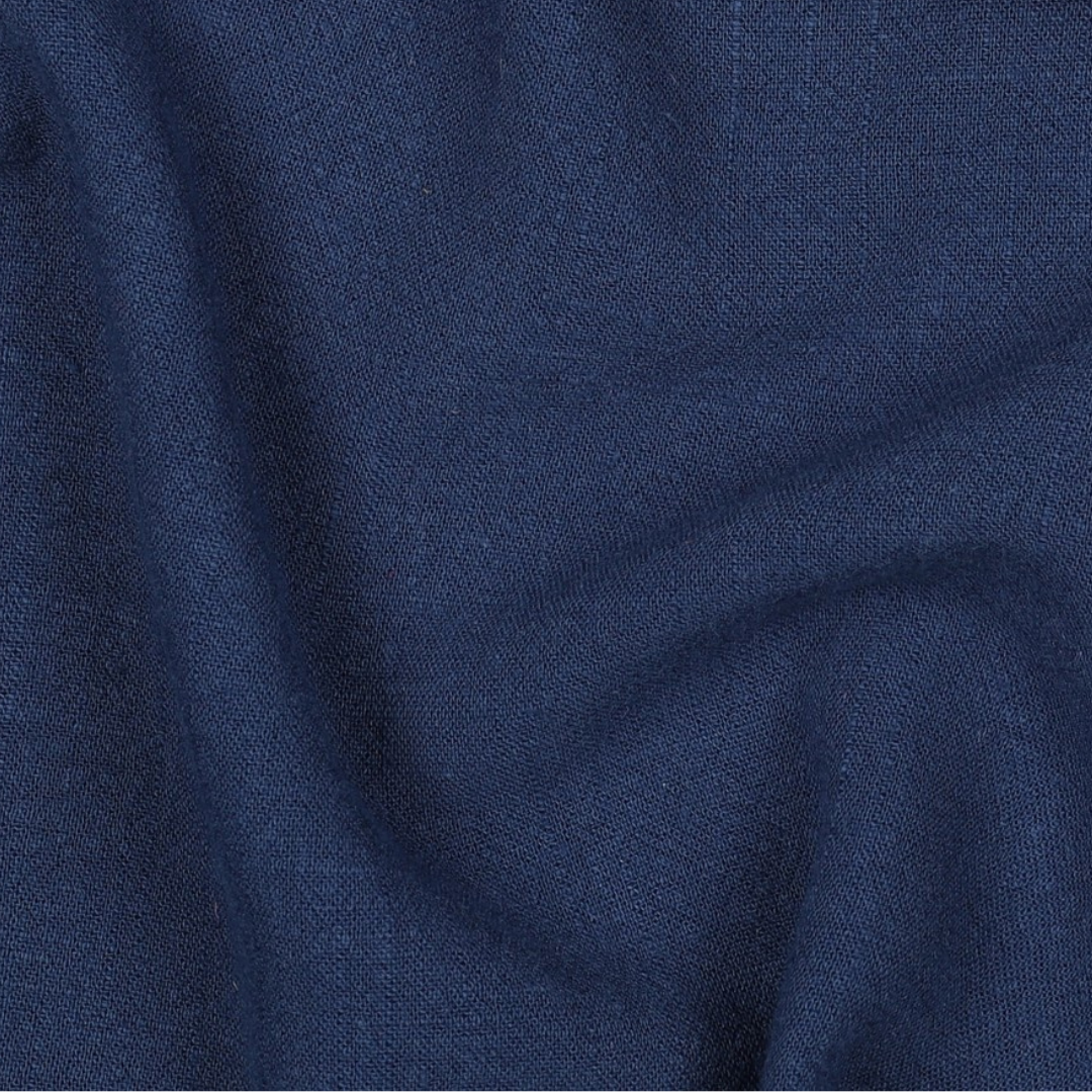 Linen Viskose Vasket - Mørk Blå
