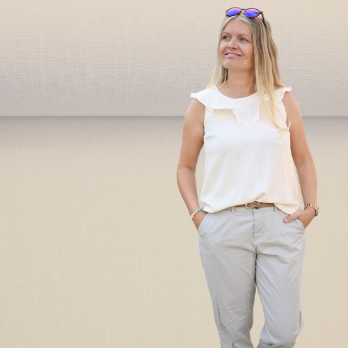 Linen Viskose - Lissabon Offwhite