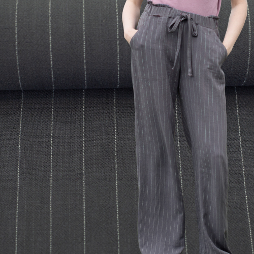 Linen Viskose - Landshut Grå