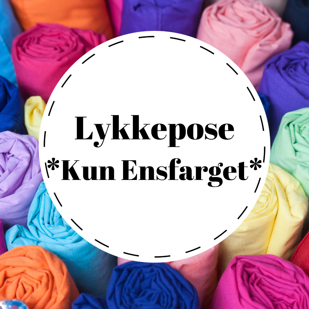 Lykkepose - Bekledningsstoff - ENSFARGET
