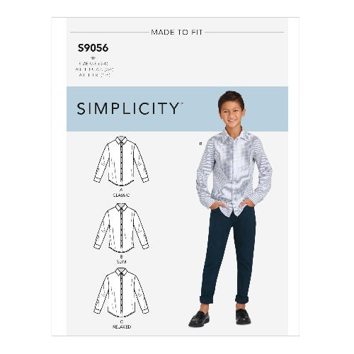 SIMPLICITY - 9056-K5 Skjorte, Barn str. 3-6 år