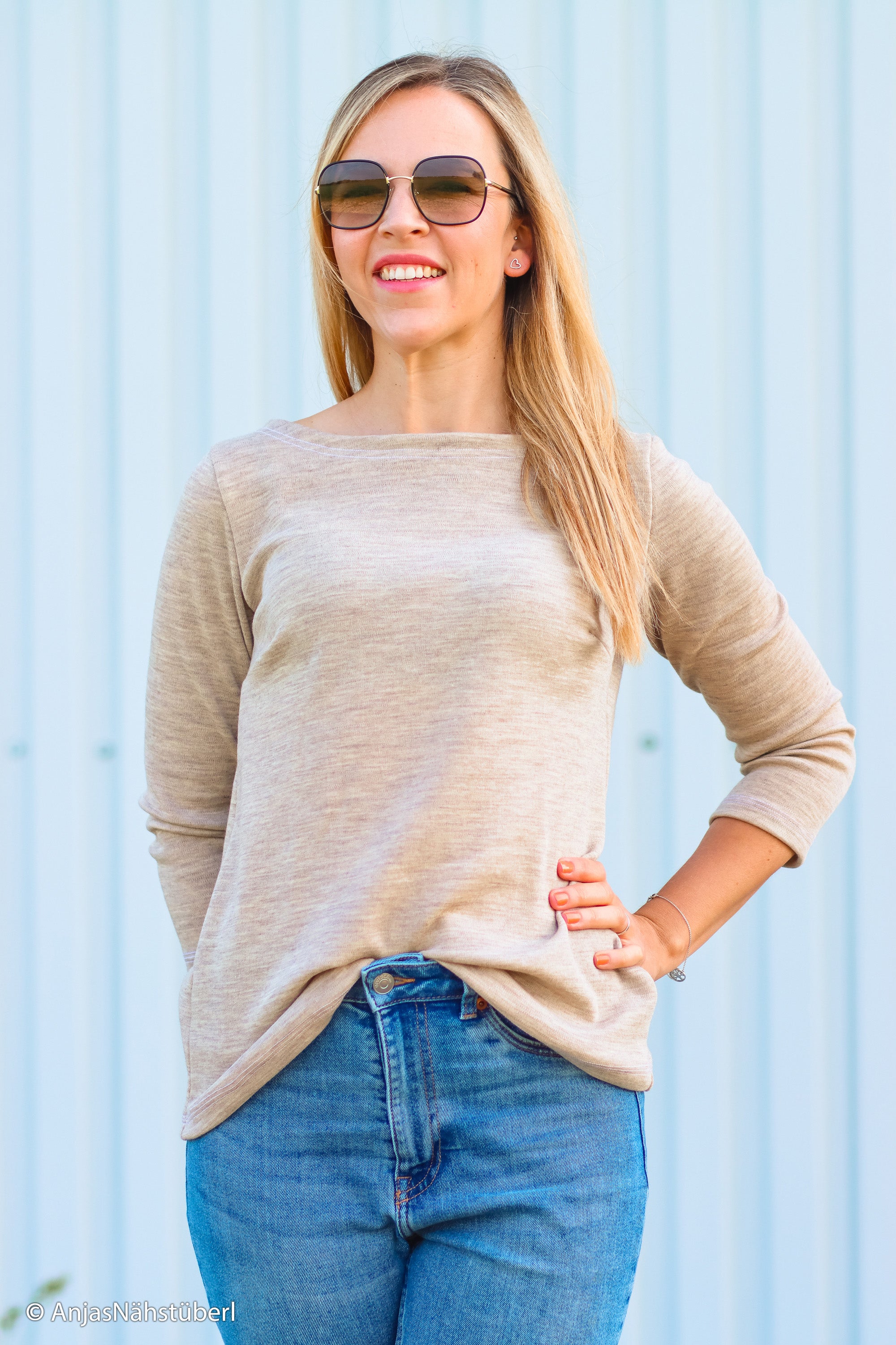 Merinoull Jersey - Melert Beige