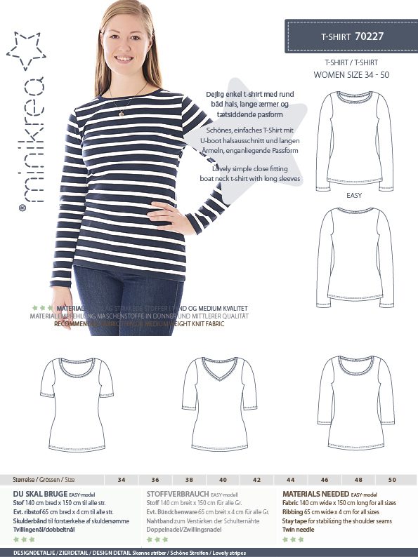 Minikrea 70227 - Genser/ T-Skjorte, Dame