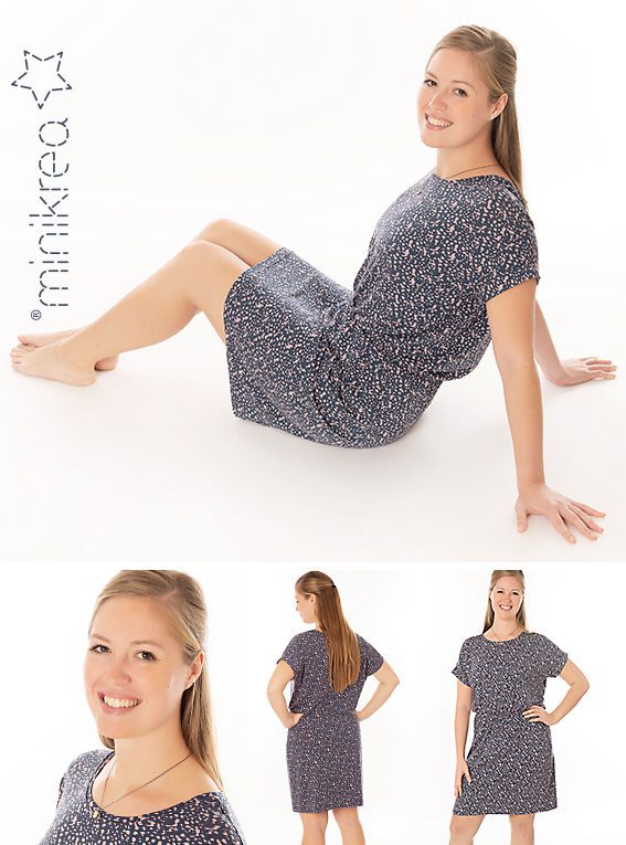 MiniKrea 70050 - Dolman Kjole, Dame