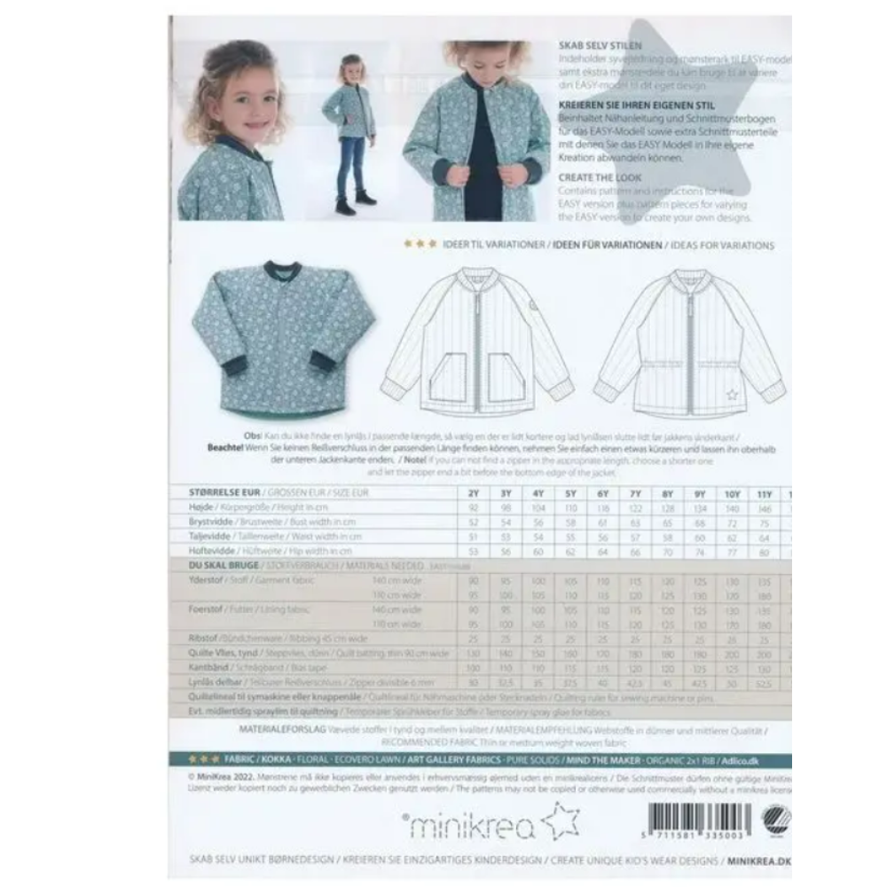 MiniKrea 33500 - Quiltet Jakke, Barn