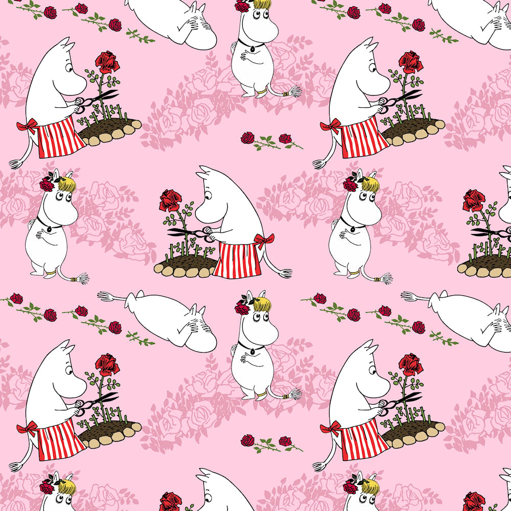 Moomin Jersey - Blomster rosa