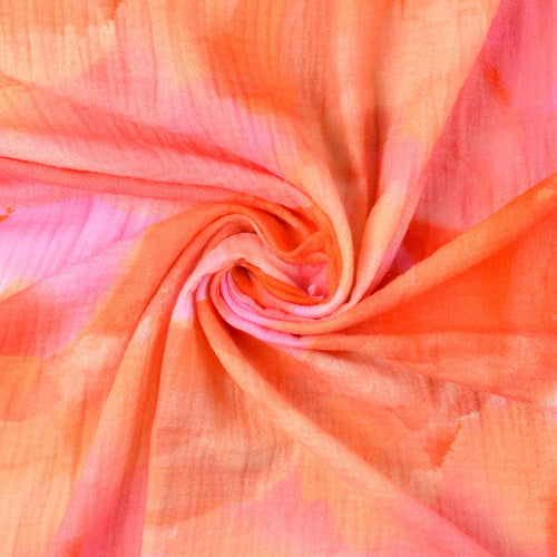 Musselin - Batikk Rosa
