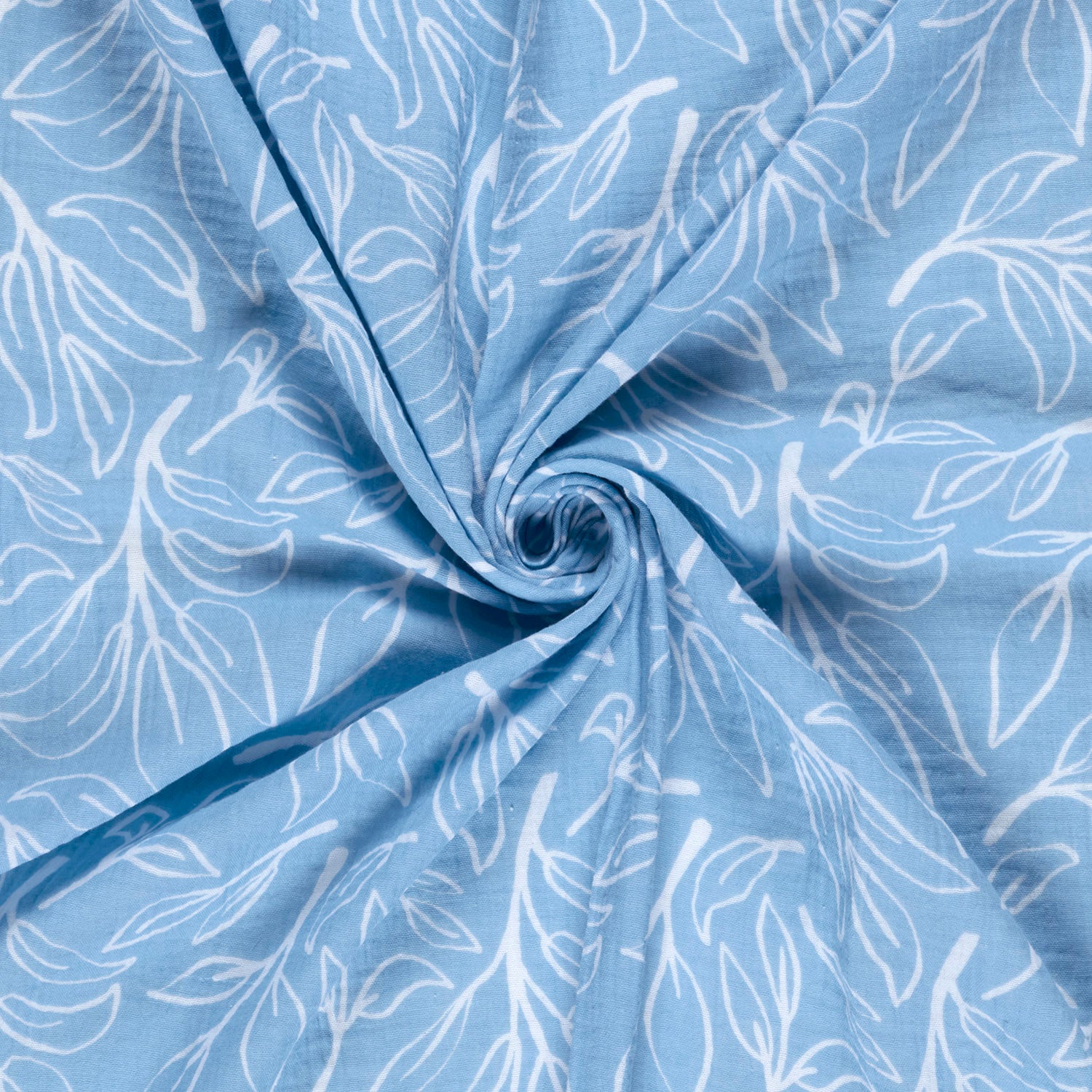 Musselin - Twigs Lys blå