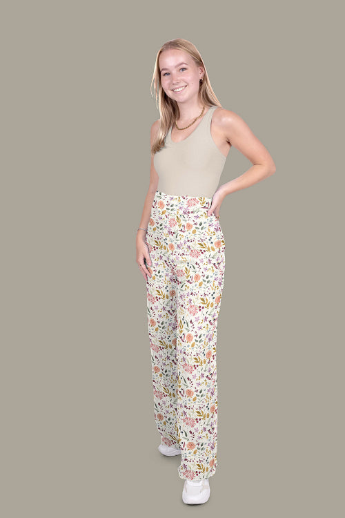 Musselin - Søte Blomster, Multi
