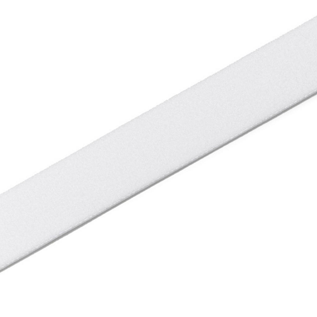 Myk strikk 20mm hvit