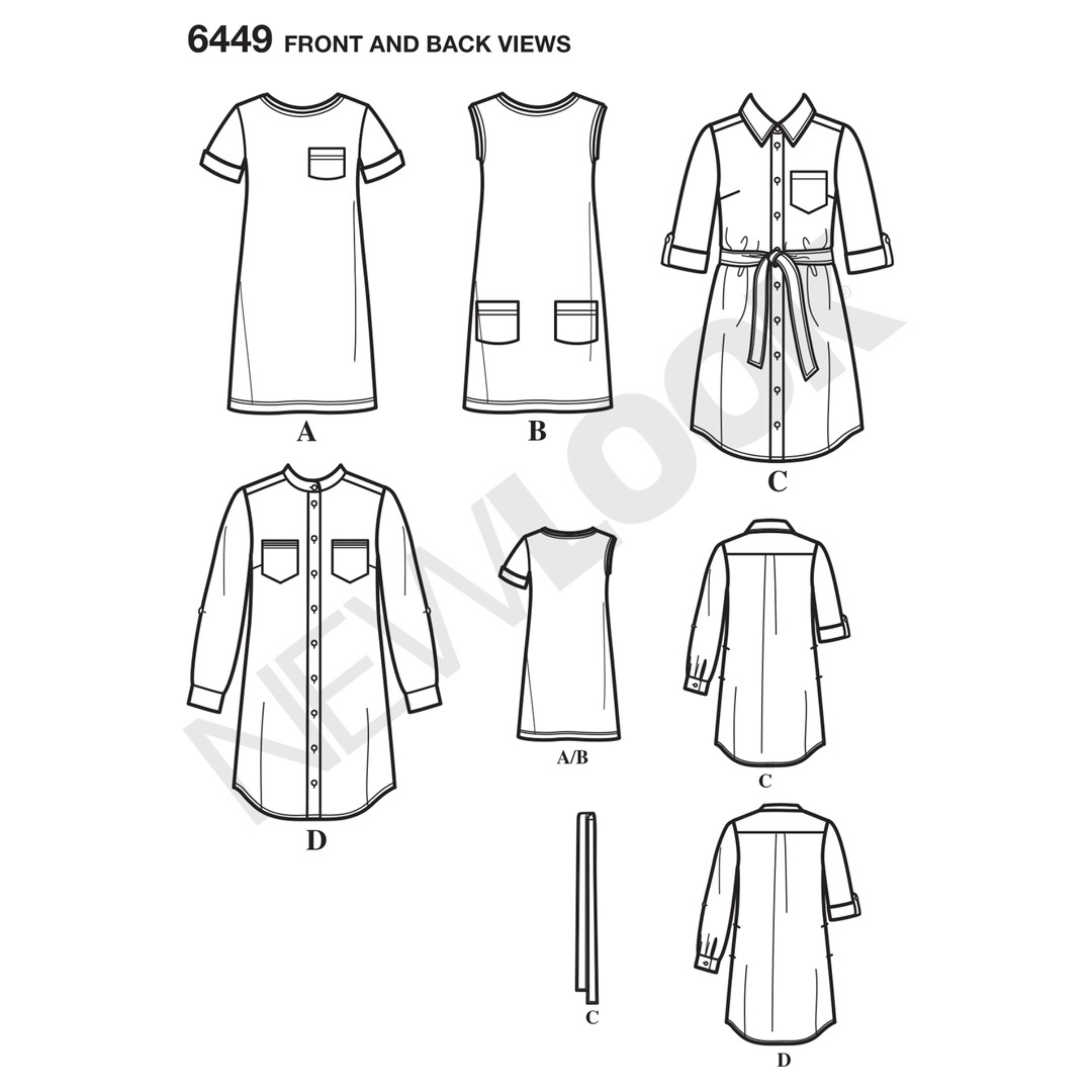 New Look - 6449 Dame Skjorte og topp str. 34-46