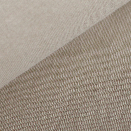 Økologisk rundstrikket Ribb - Beige