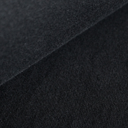 Økologisk rundstrikket Ribb - svart