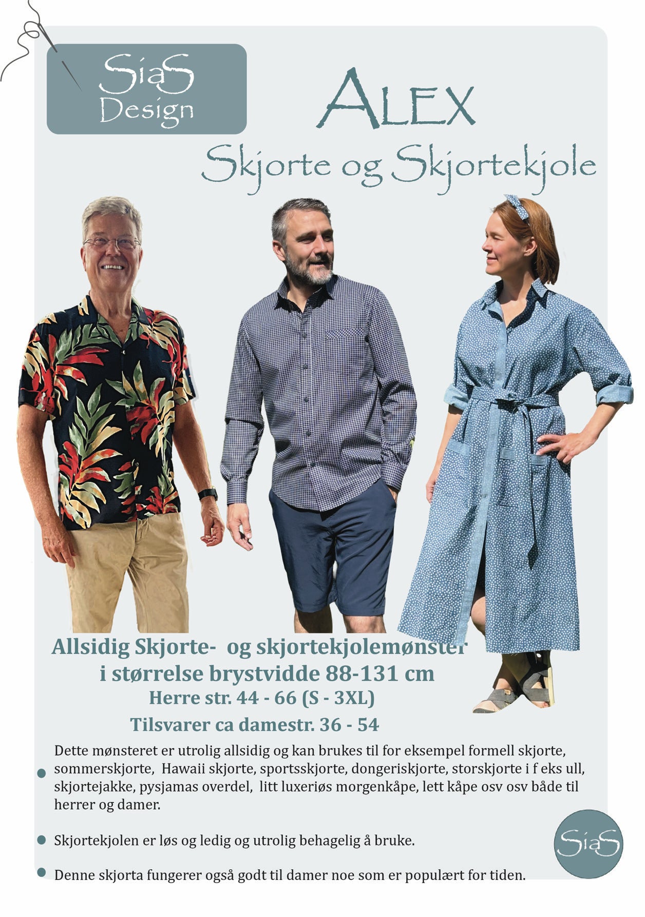 SiaS Design - Alex Skjorte og Skjortekjole