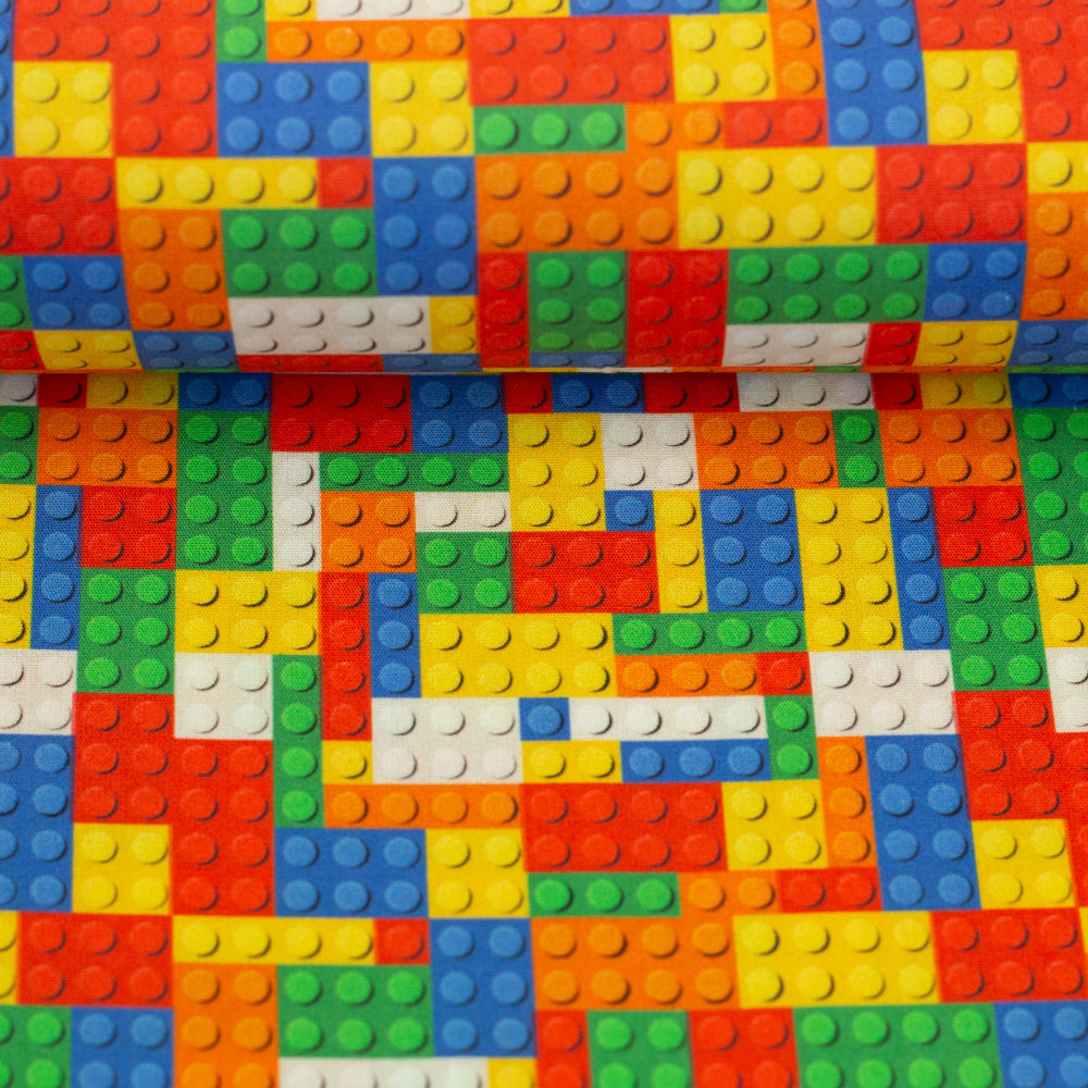 Poplin Bomull - Lego