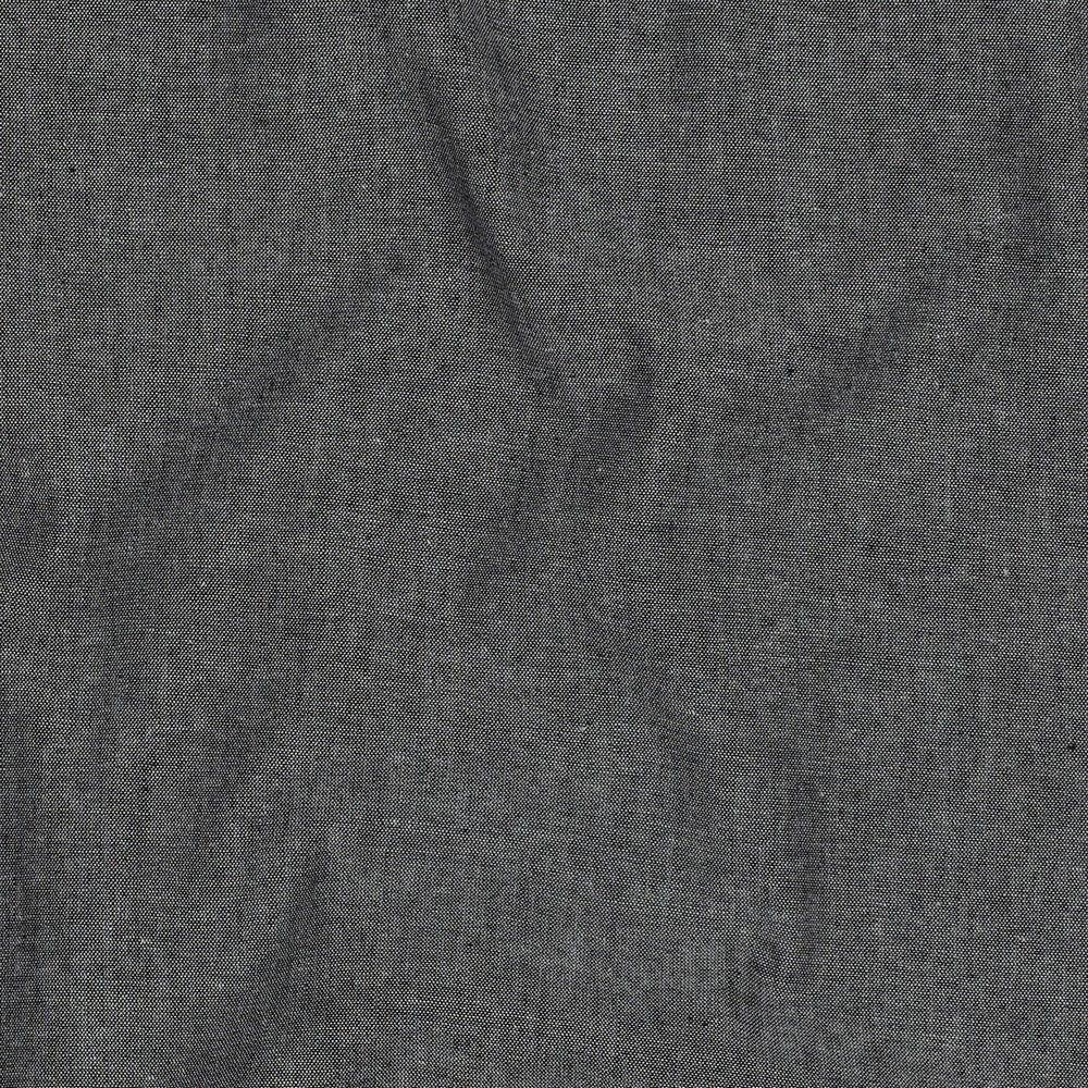 Poplin Garnfarget , Melert Svart