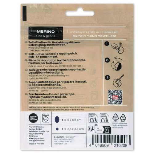 Prym Reparasjonslapp - Merino, Marineblå