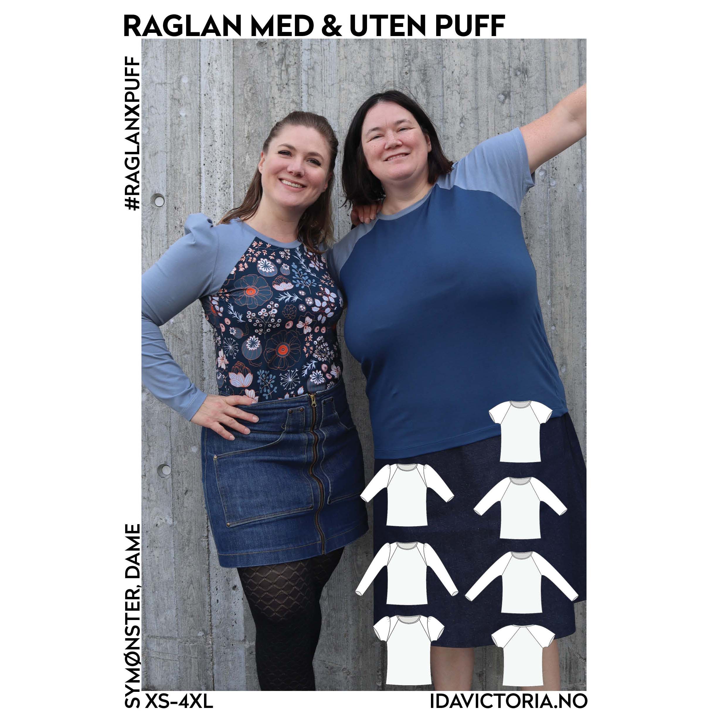 Ida Victoria - Raglan med eller uten puff (XS-4XL)