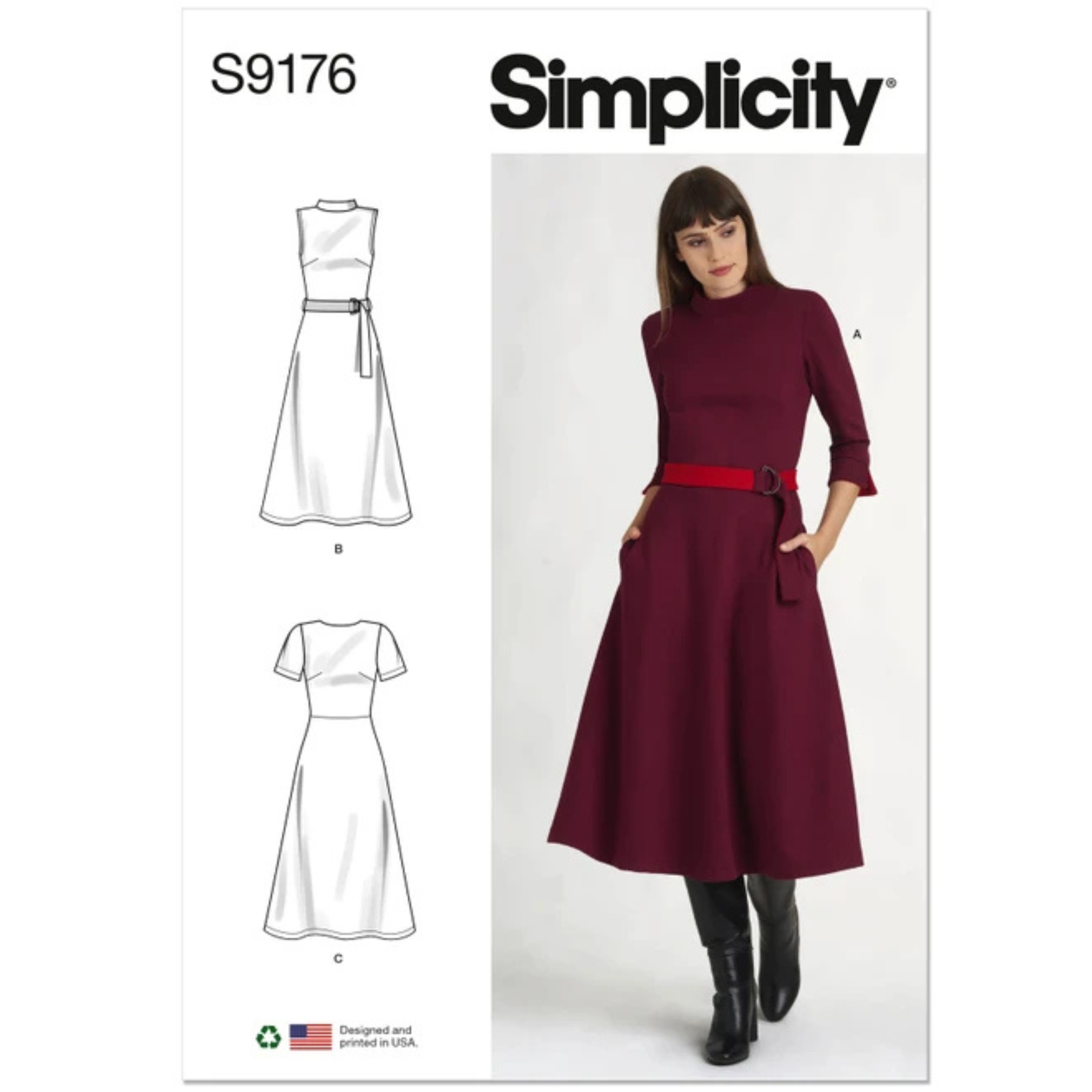 SIMPLICITY - S9176-AA Kjole, str. 36-44