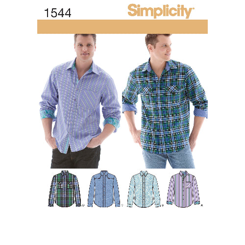 SIMPLICITY - 1544-AA (L) Herre Skjorter str. 44-62