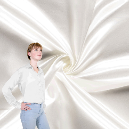 Sateng Stoff, per meter - Offwhite