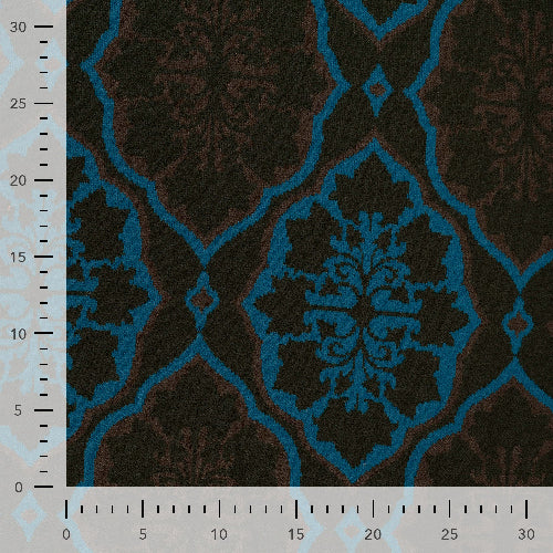 Strikket Jacquard -stretch - Mørk Khaki