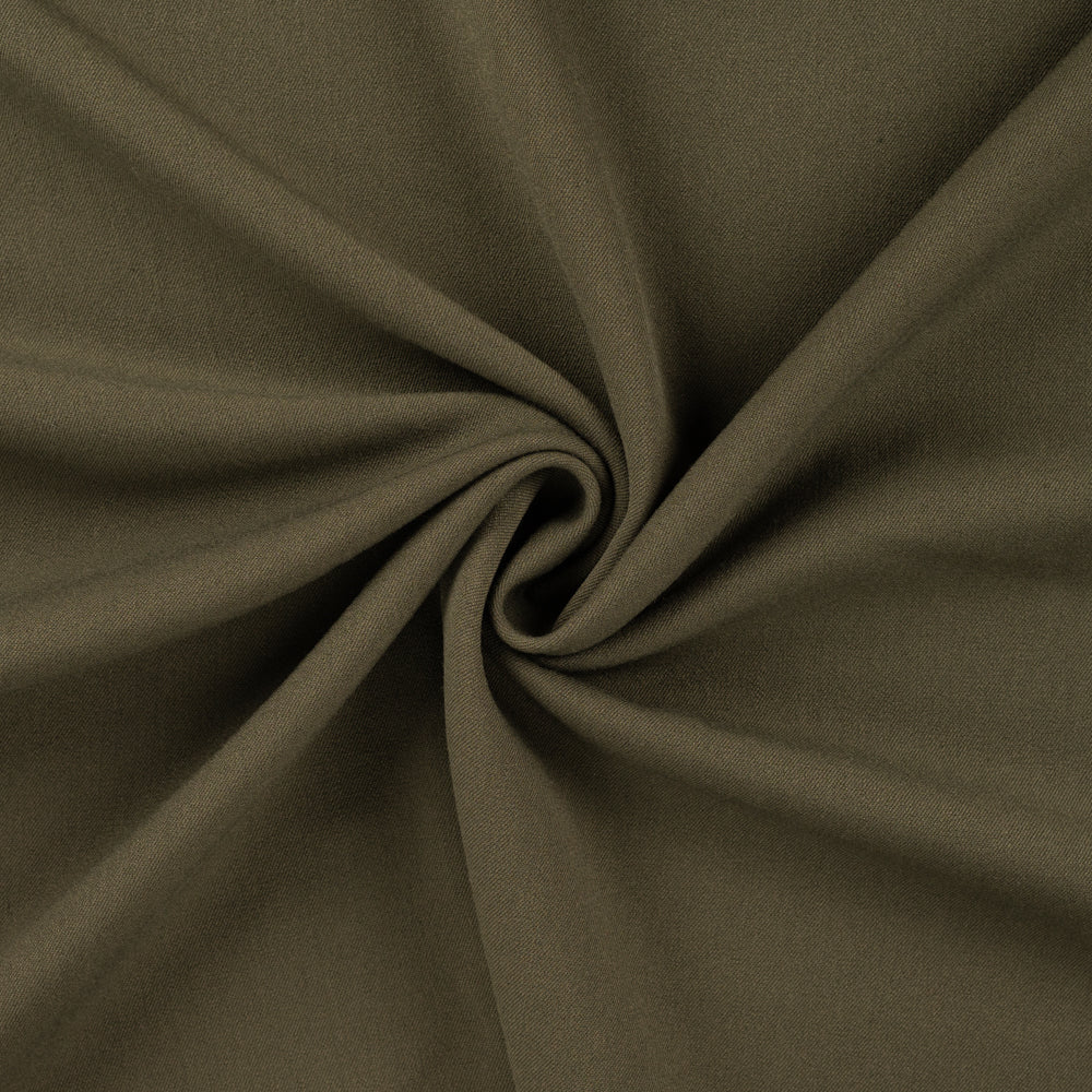 Twill stoff ull touch med 2 vei stretch - Khaki