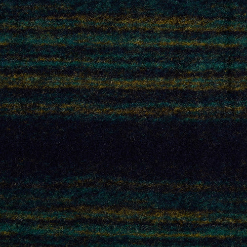 Ull - Boucle, grønne striper