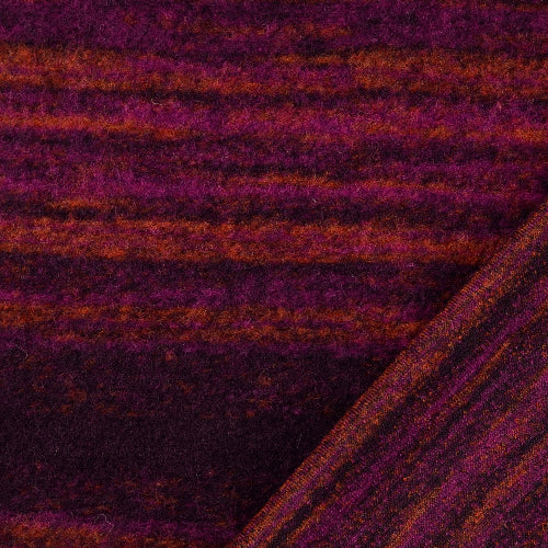 Ull - Boucle, rosa striper