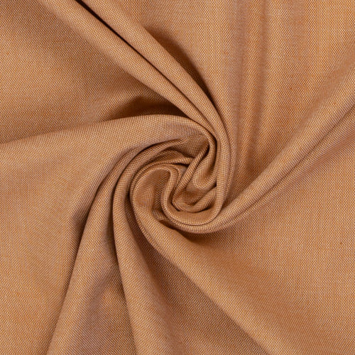 Vevd Bomullsstoff Chambray - Massimo melert Lys Terracotta