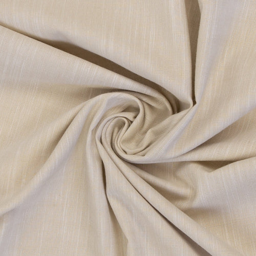 Vevd Bomullsstoff Chambray - Sanna Beige krem