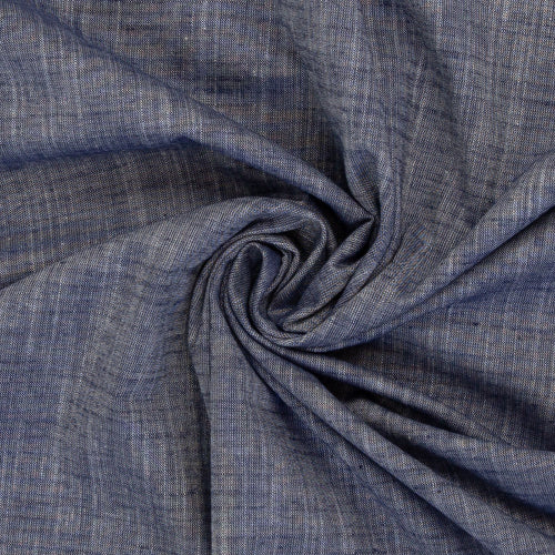 Vevd Bomullsstoff Chambray - Sanna blå jeans