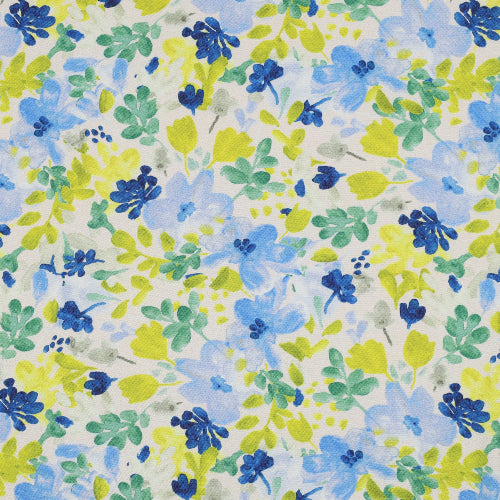 Vevd Viskose Med Stretch - Digital Blomster