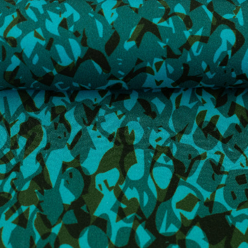 Vevd Viskose - Shiny Scales by Thorsten Berger Petrol