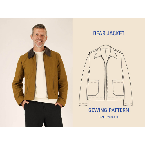 Wardrobe by Me - Bear Jakke, Herre Papirmønster