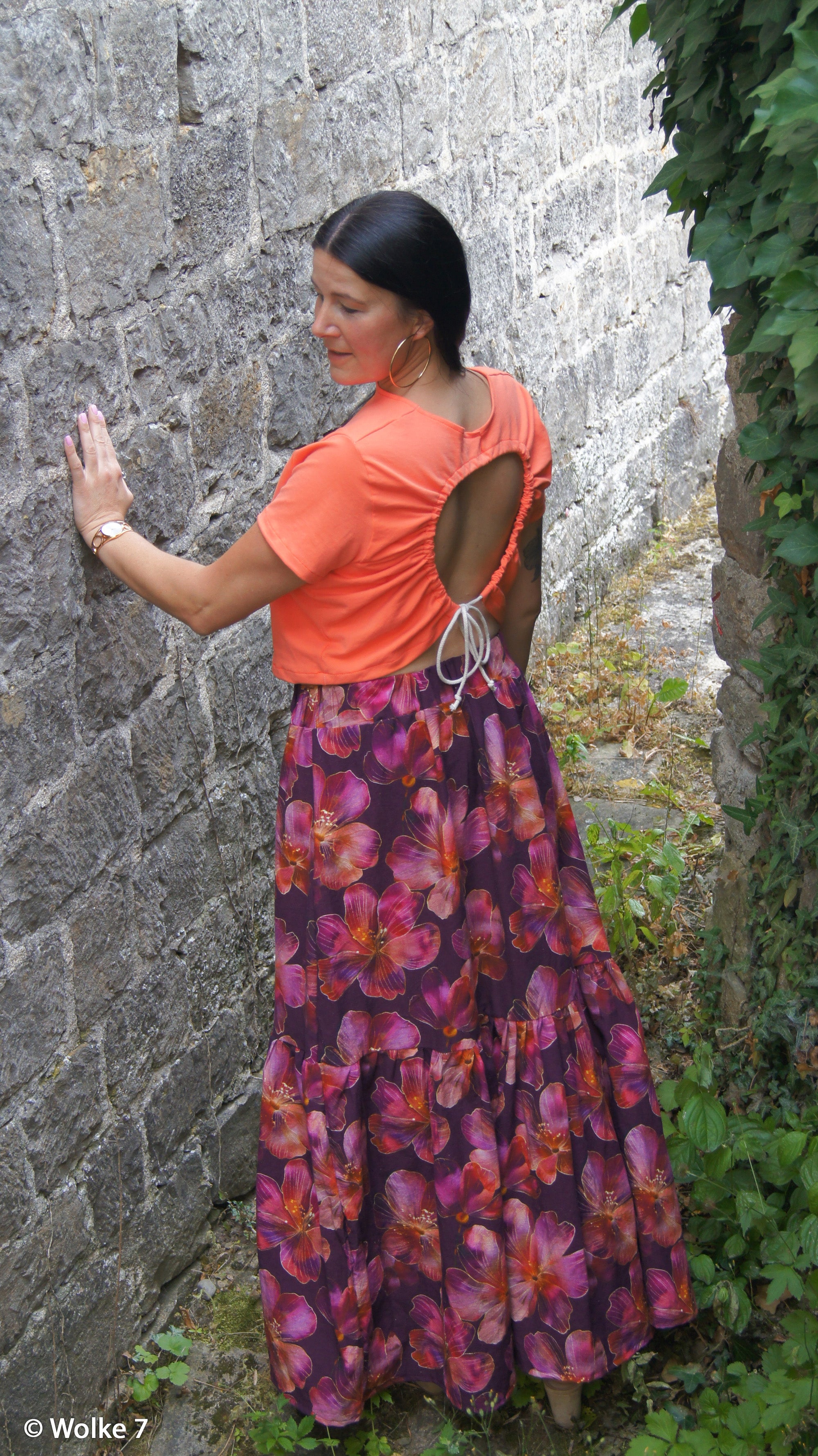 Linen Bomull - Adria Blomster