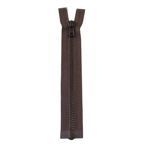 YKK Glidelås Delbar 65cm, Brun