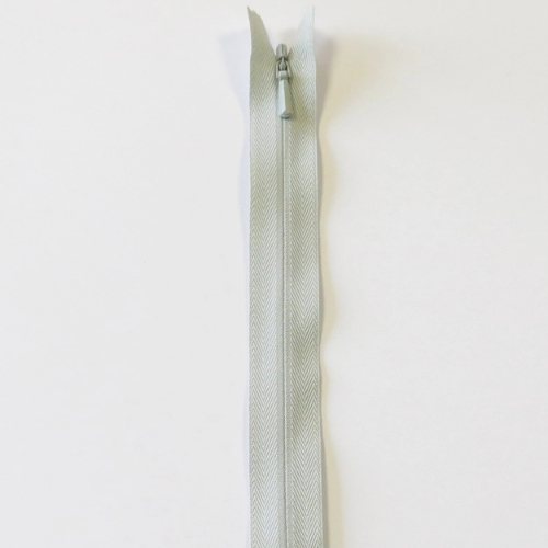 YKK Usynlig Glidelås 50cm (4mm), Lys Grå