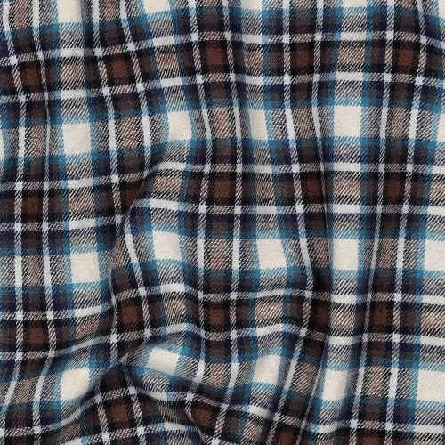 Yarn Dyed Flanell - Brun og Beige