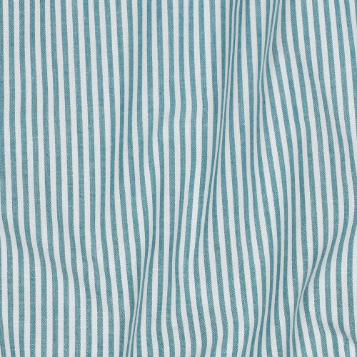 Yarn dyed Bomull - Striper, Petrol