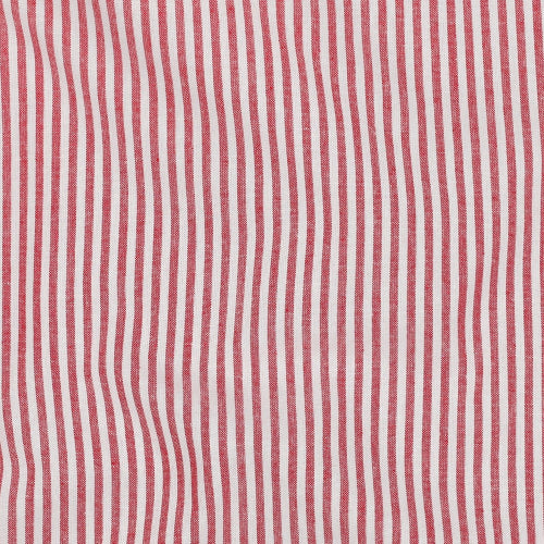 Yarn dyed Bomull - Striper, Rød