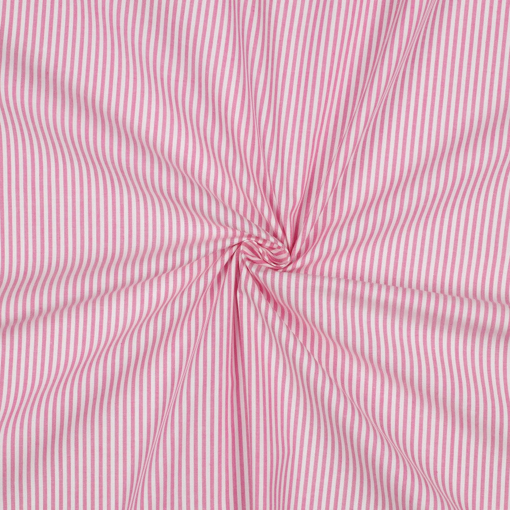Yarn dyed Bomull - striper fuchsia