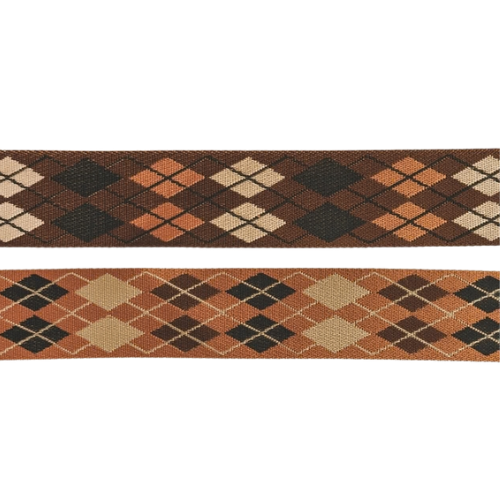 Syntetisk Webbing (50mm), Brun Argyle Design