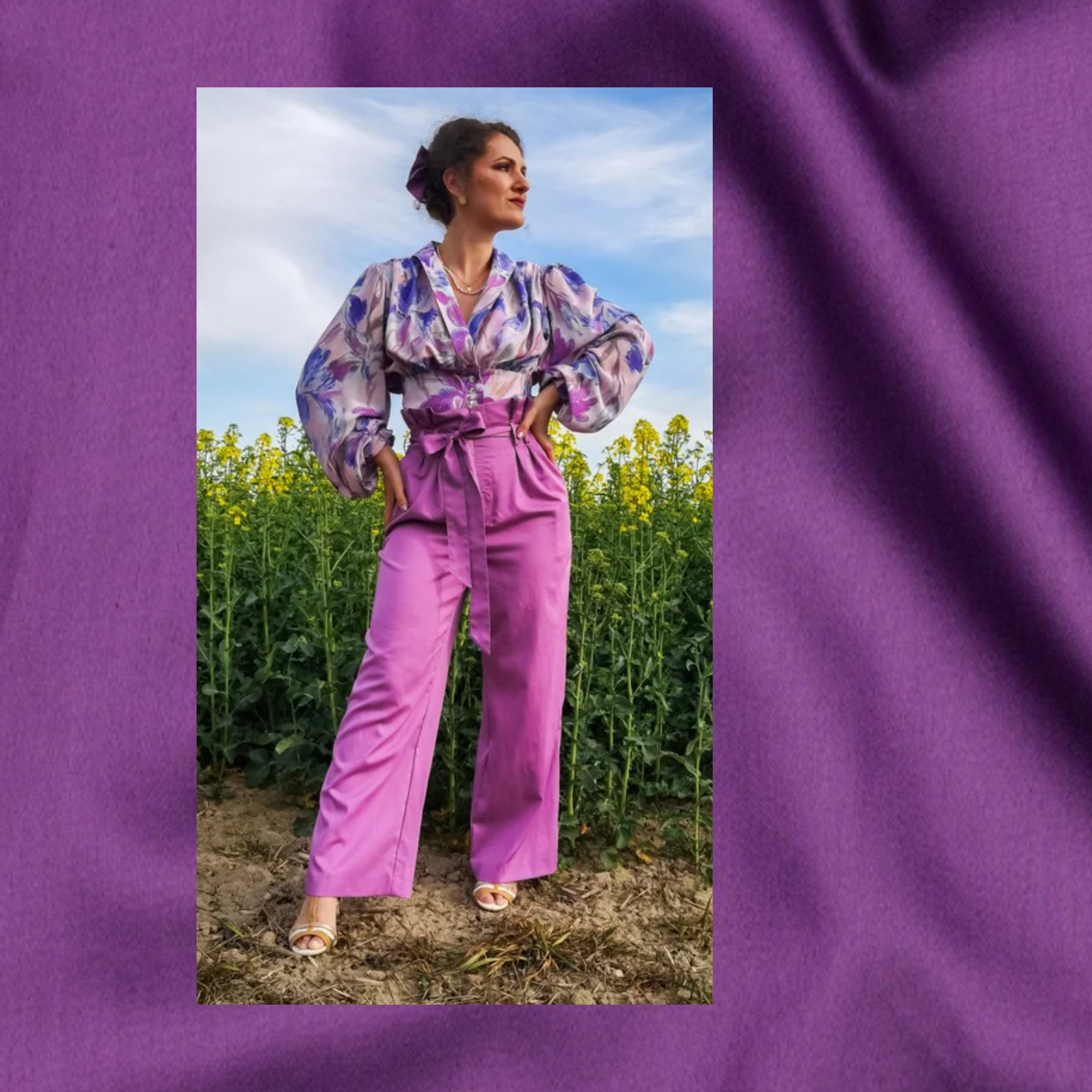 Sateng Bomull - Lilla