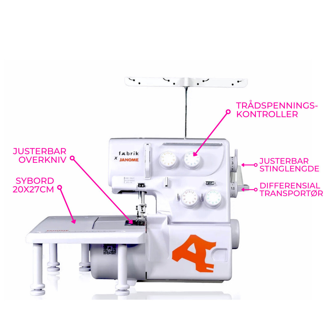 Janome Fæbrik Overlock 4D