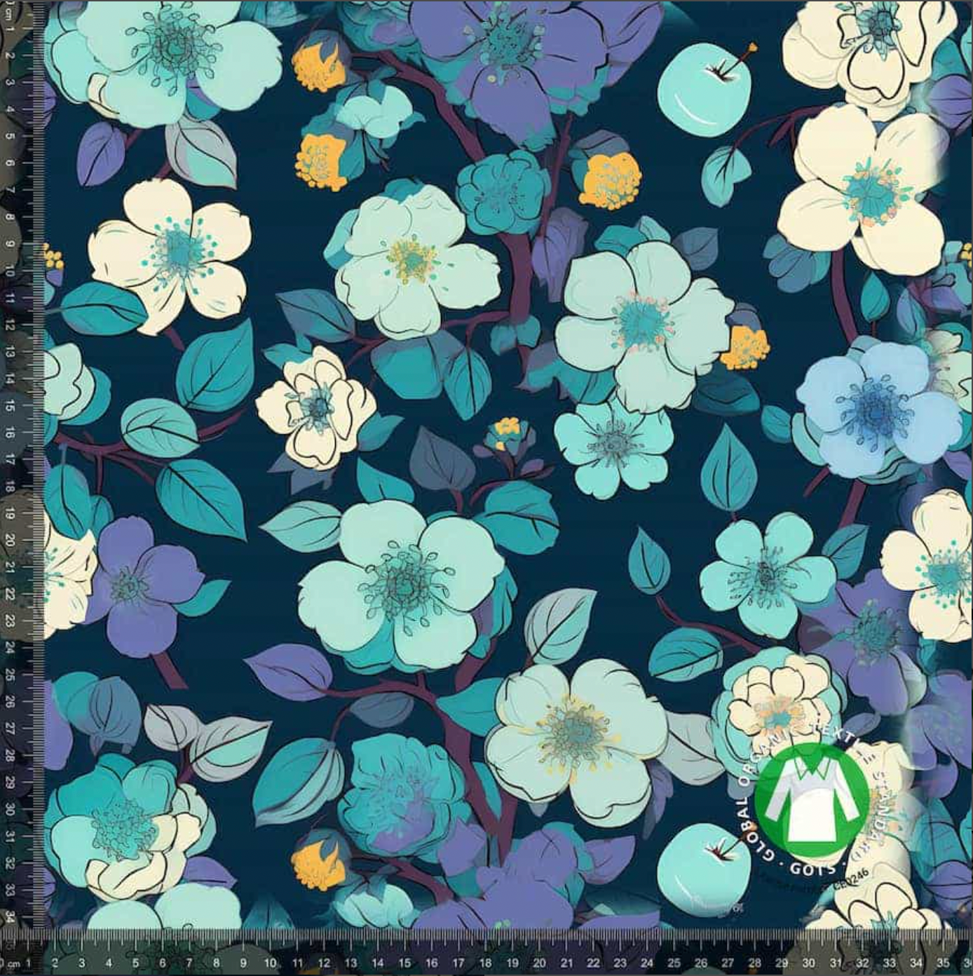 Jersey - Elegant blomster