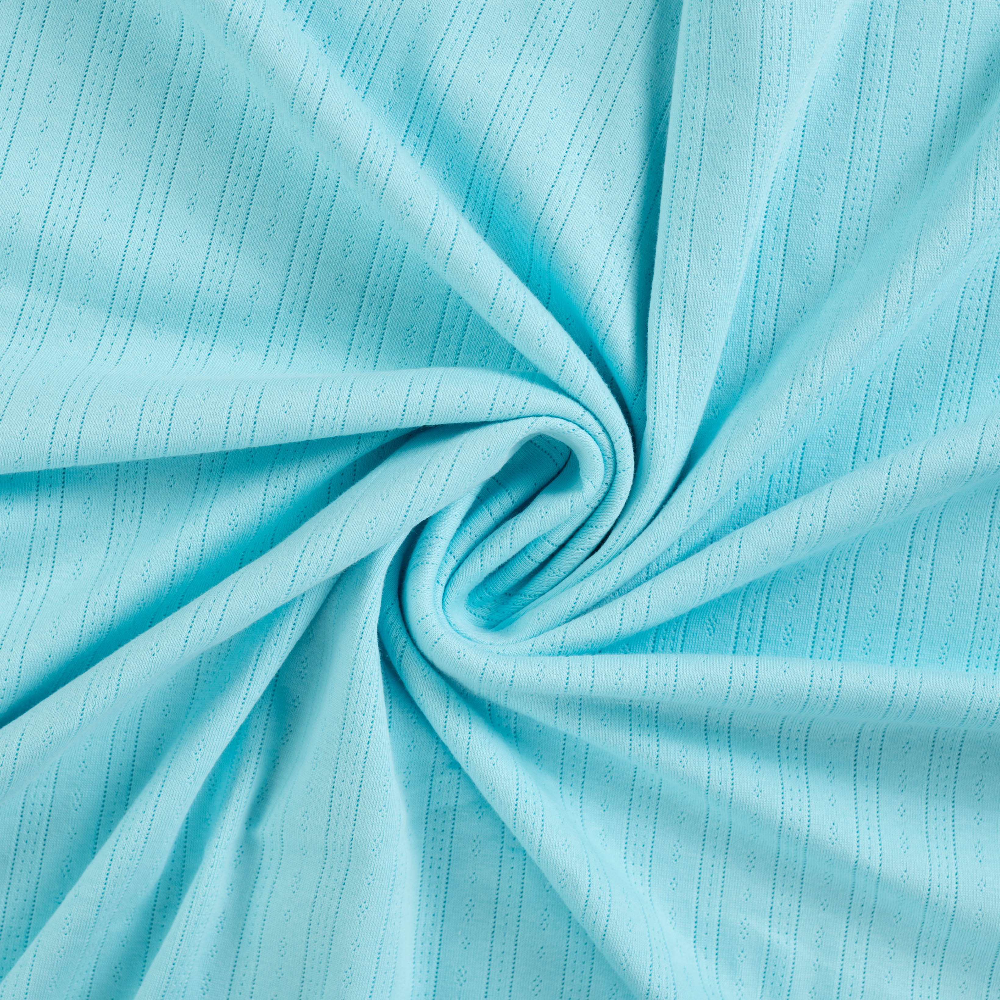 Pointelle Jersey - Aqua