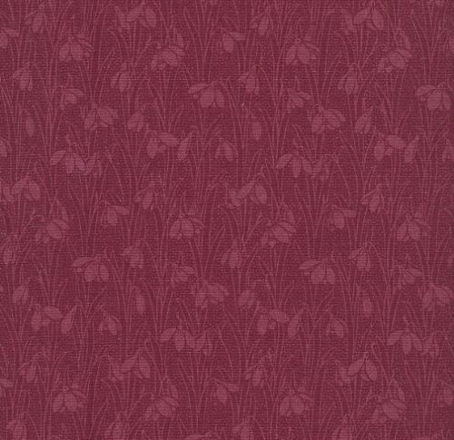 Bomull - Liberty Fabrics snowdrop spot sienna rød