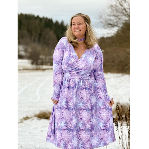 Modal Jersey - Snøkrysstaller, Lilla