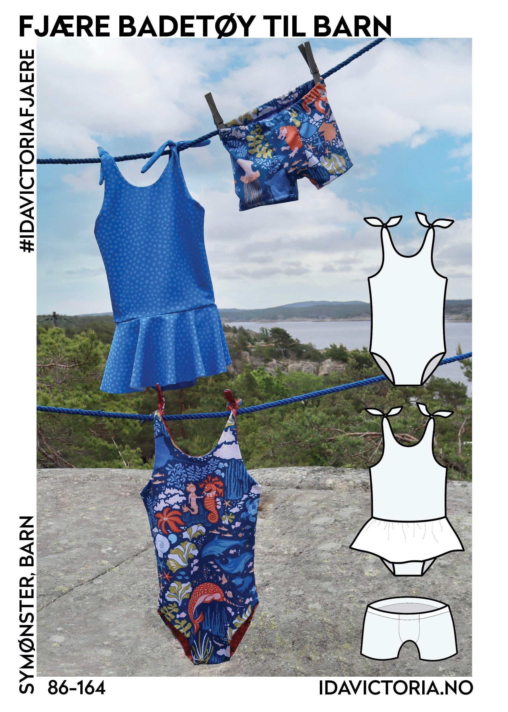 Ida Victoria - Fjære Badetøy, barn (86-164)
